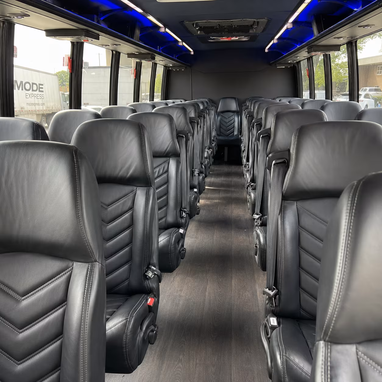 Winston-Salem Airport Shuttle & Transportation party bus interior