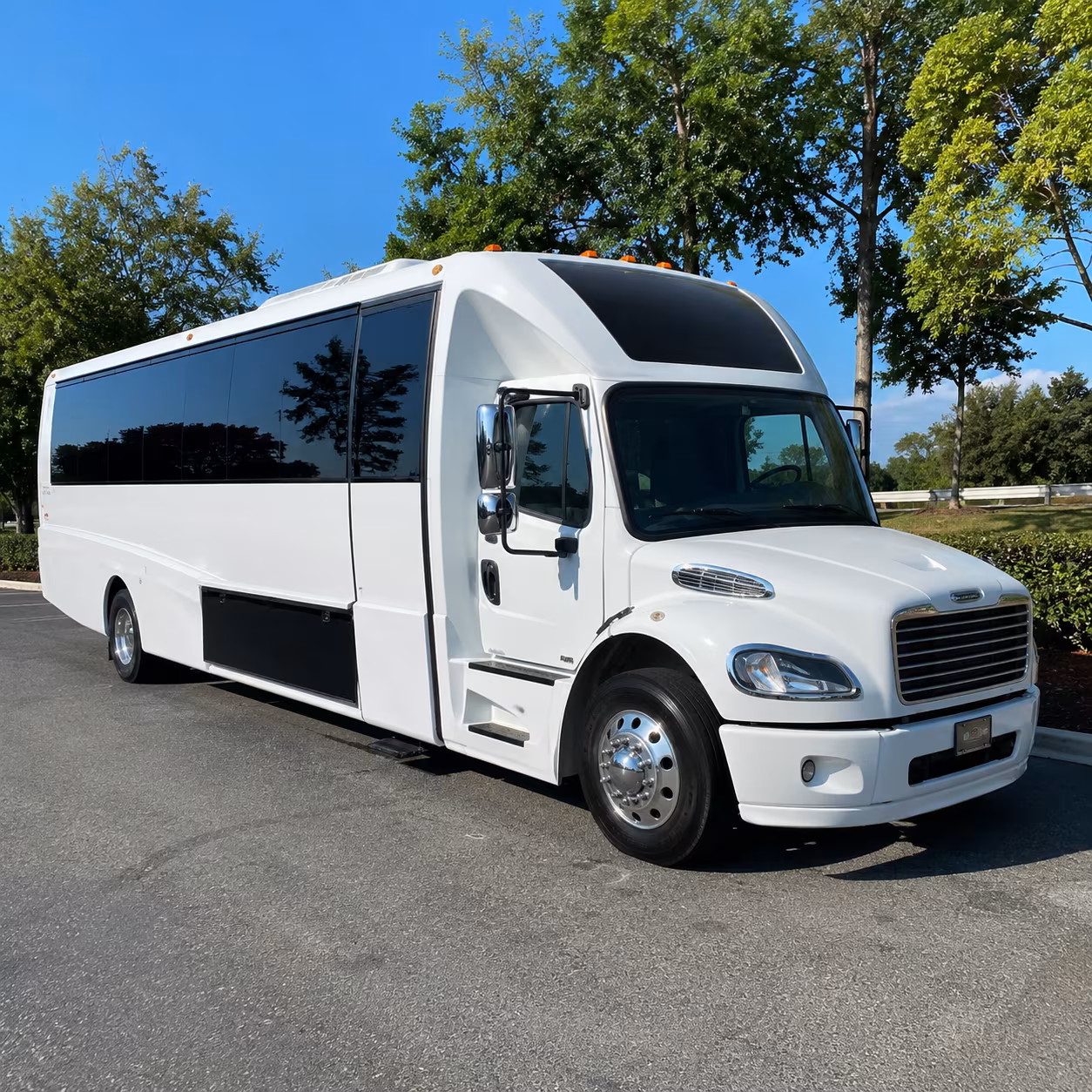 Winston-Salem Birthday, Sweet 16, & Quinceañera Transportation party bus interior
