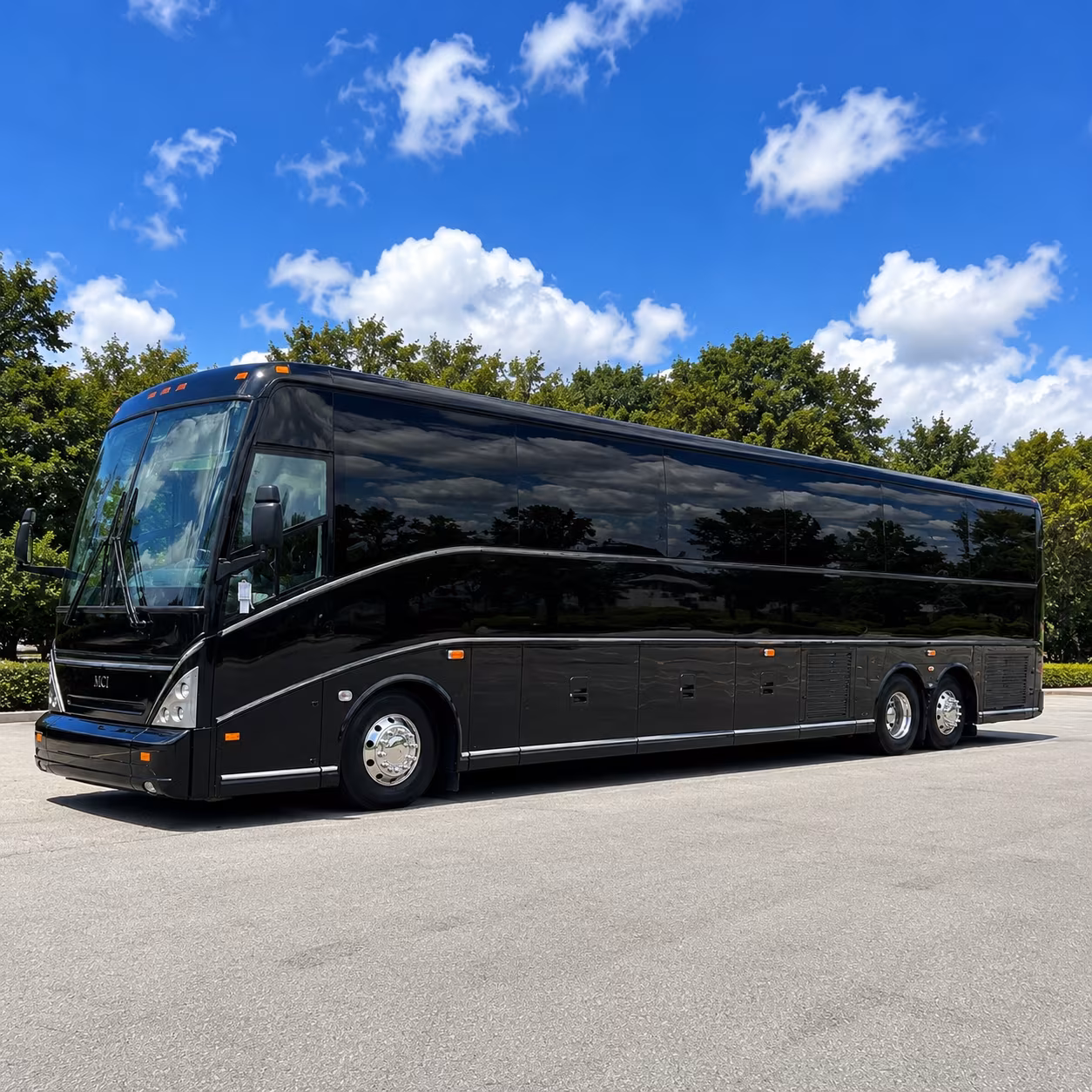 Winston-Salem Corporate Transportation party bus exterior