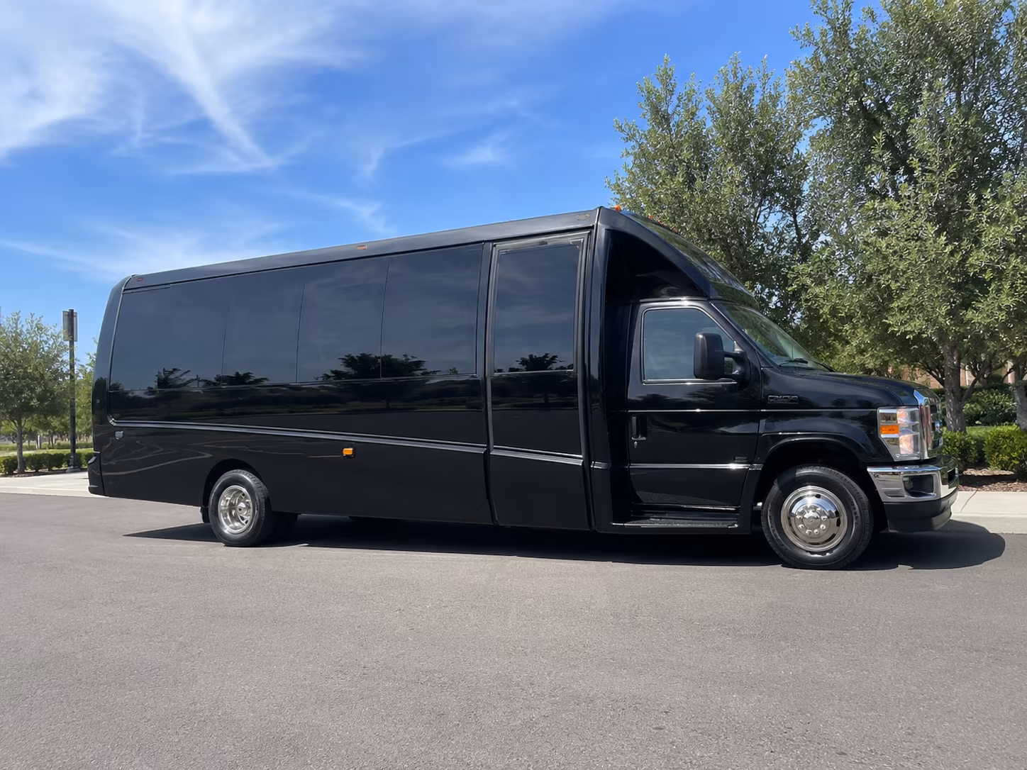 Winston-Salem Corporate Transportation party bus exterior