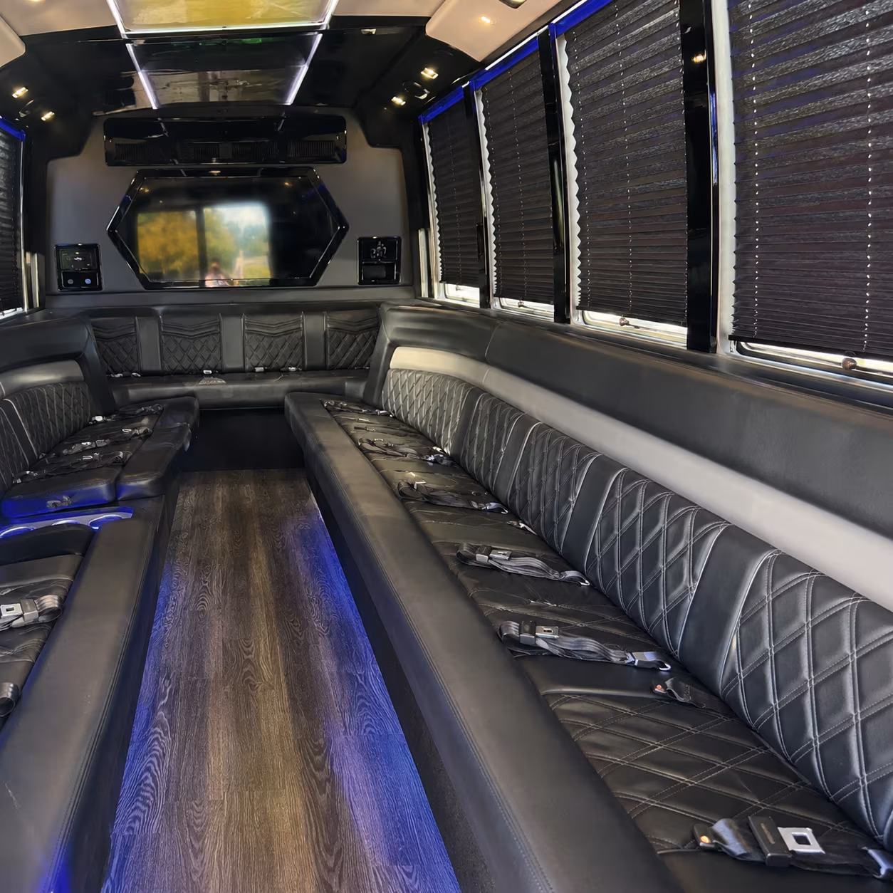 Winston-Salem Private Event Transportation party bus exterior