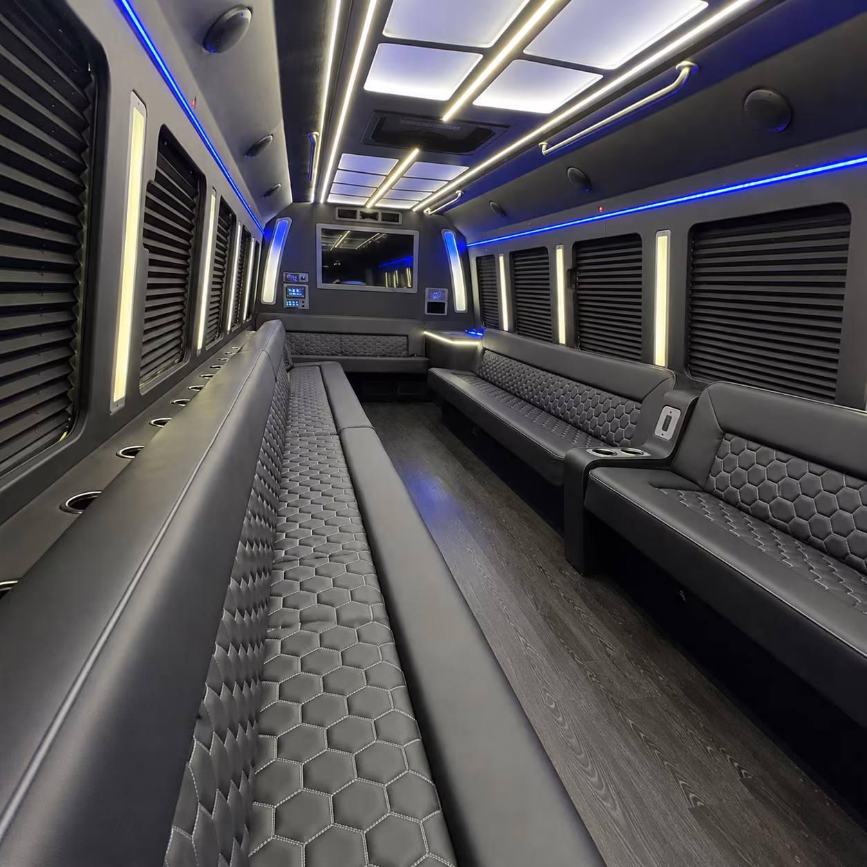 Winston-Salem Private Event Transportation party bus exterior