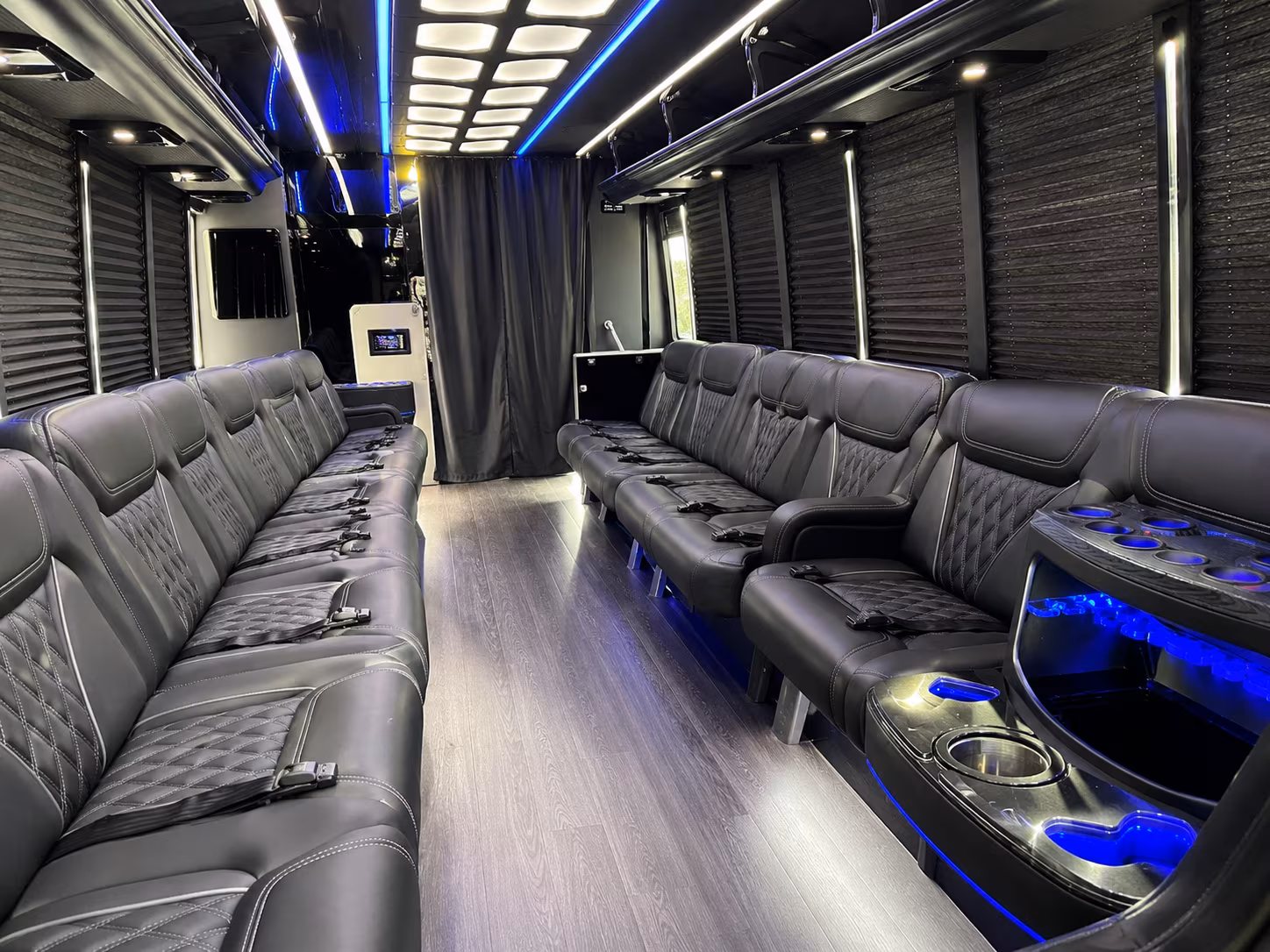 Winston-Salem Private Event Transportation party bus exterior