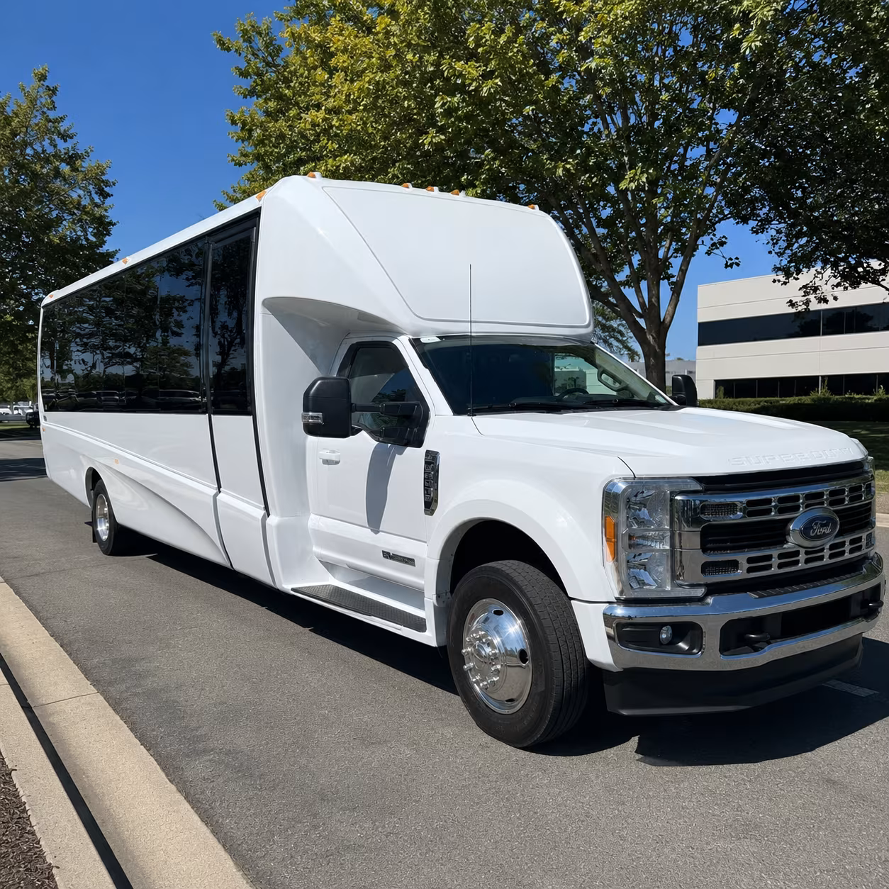 Winston-Salem School Event Transportation party bus exterior