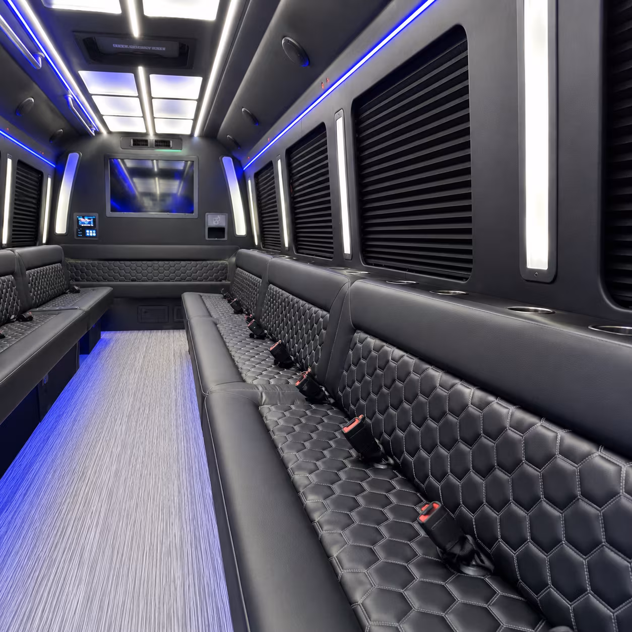 Winston-Salem Wedding Transportation party bus exterior